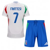 Camisa de time de futebol Itália Davide Frattesi #7 Replicas 2º Equipamento Infantil Europeu 2024 Manga Curta (+ Calças curtas)